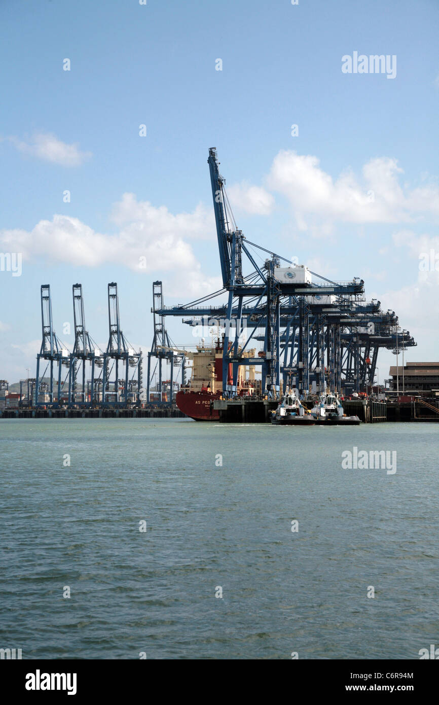 Les Ports de Panama Société à Balboa, sur l'entrée pacifique du Canal de Panama. Banque D'Images