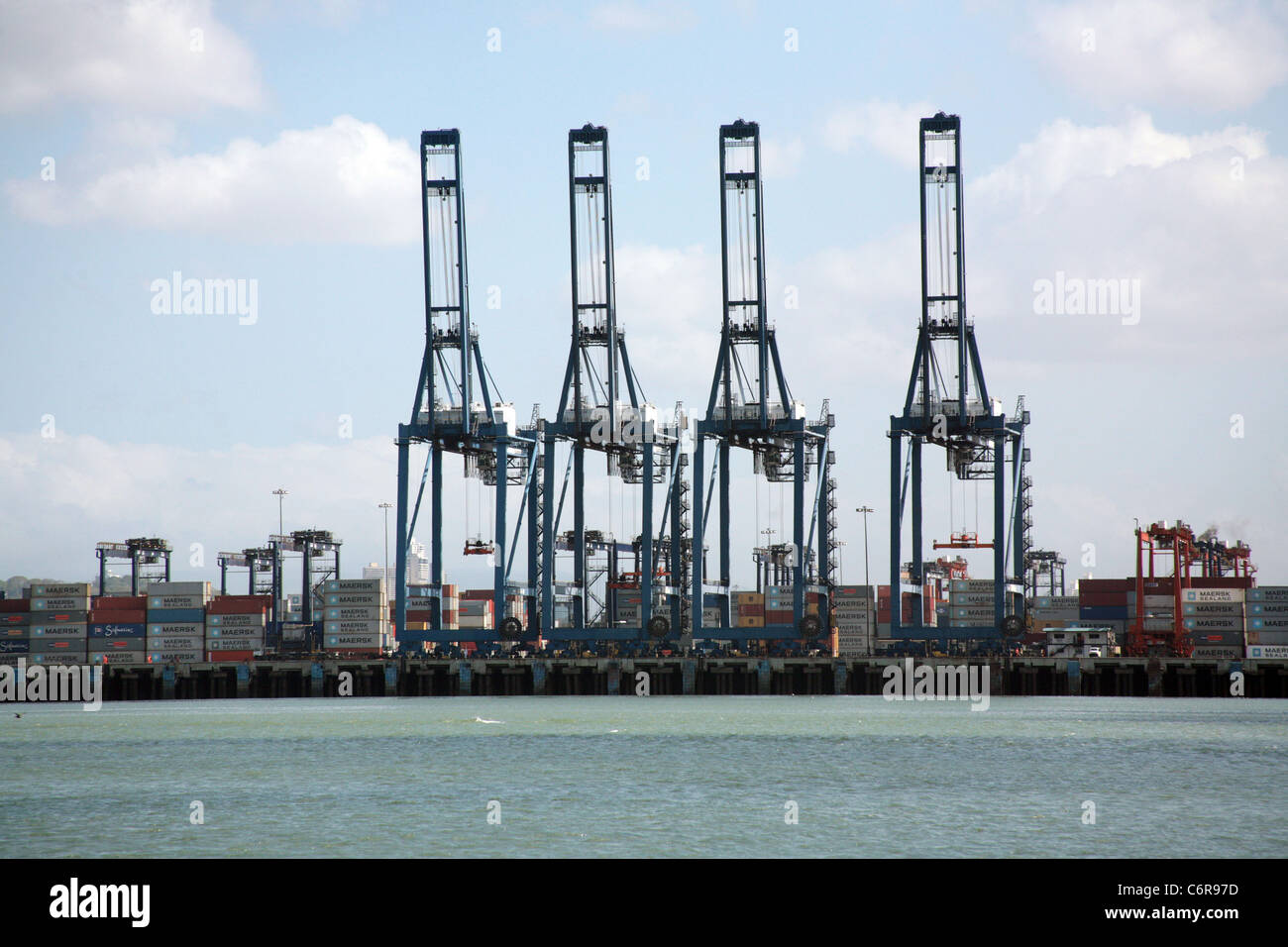 Les Ports de Panama Société à Balboa, sur l'entrée pacifique du Canal de Panama. Banque D'Images