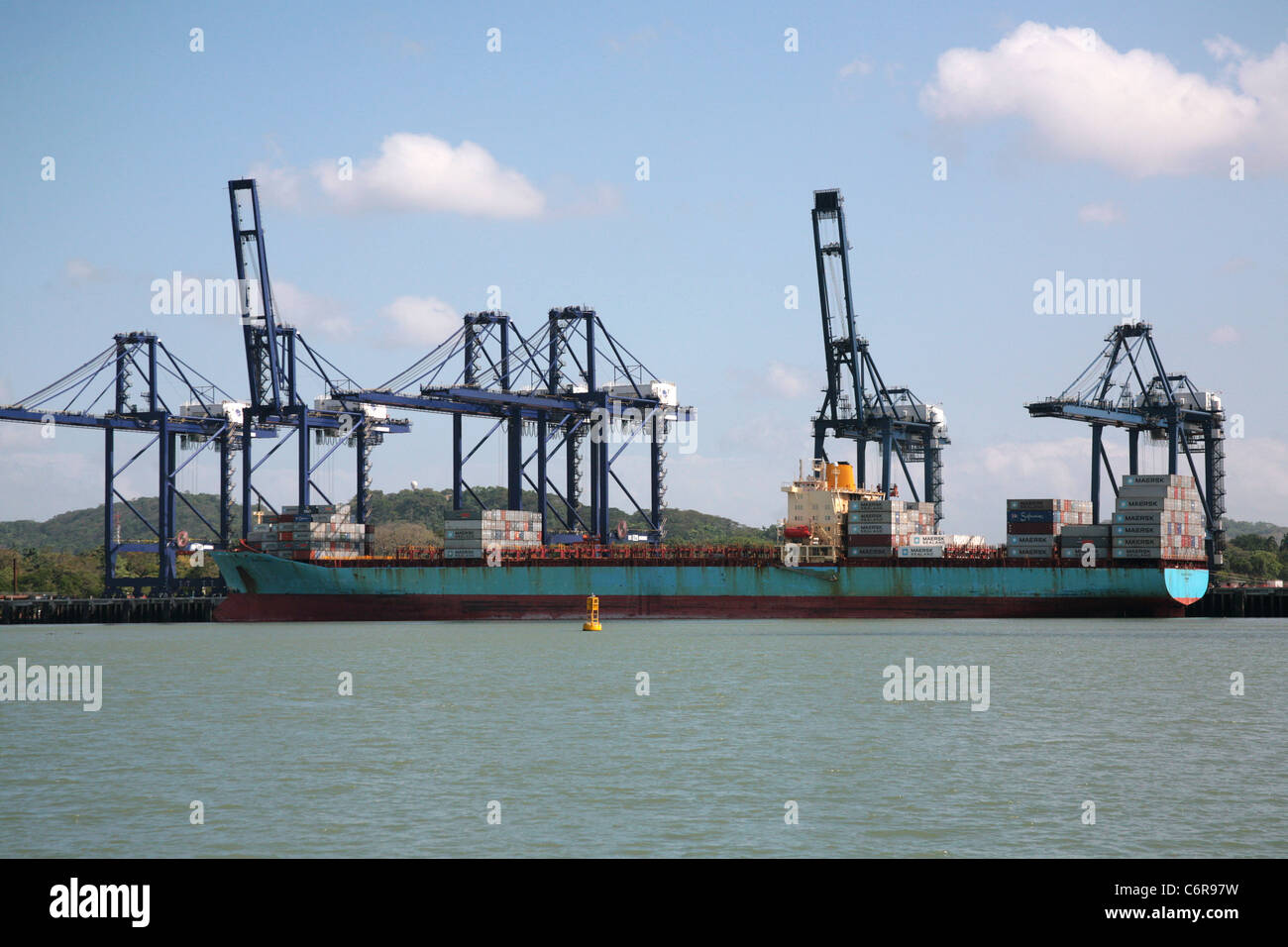 Les Ports de Panama Société à Balboa, sur l'entrée pacifique du Canal de Panama. Banque D'Images