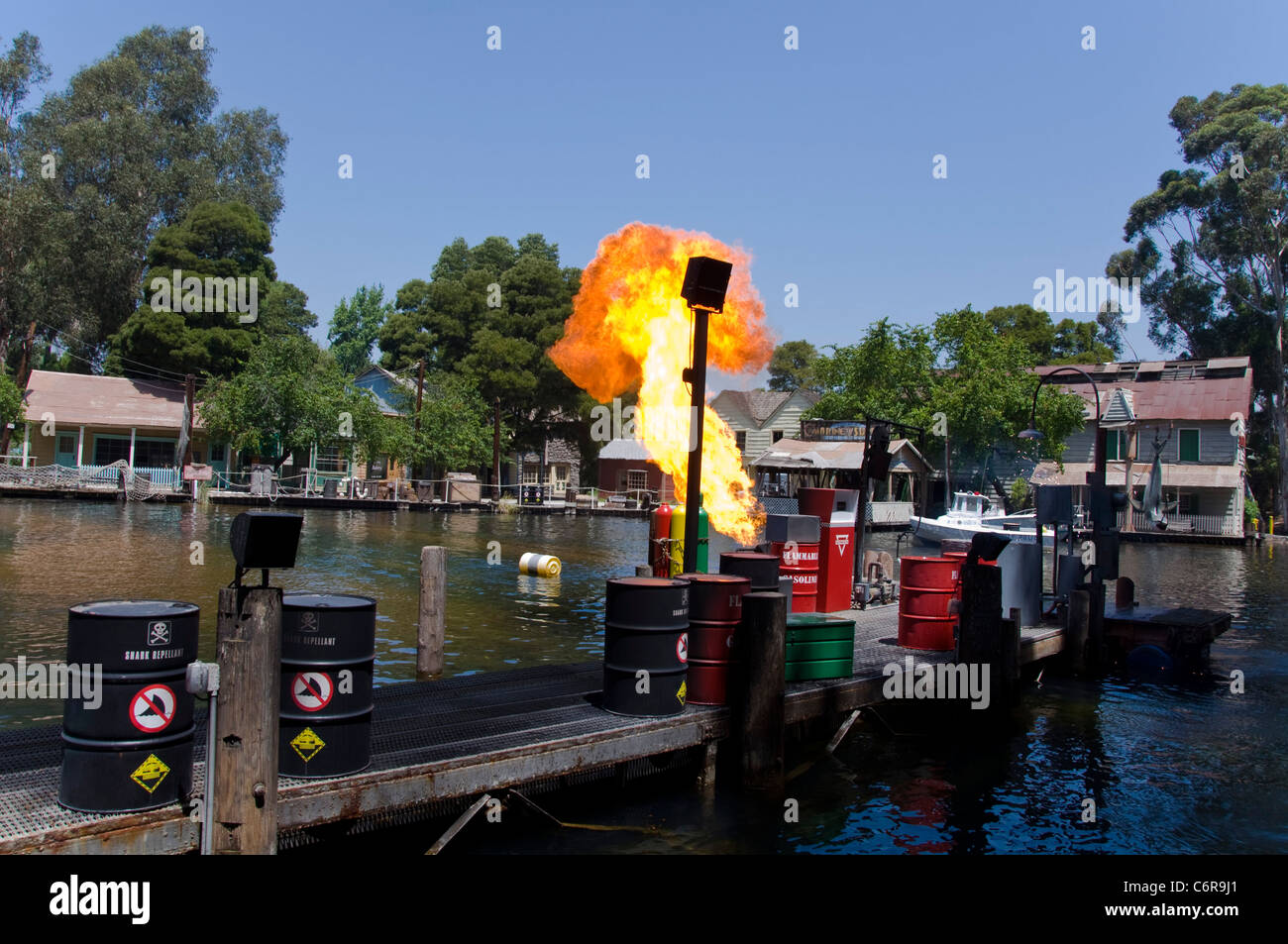 Mâchoires de requin, Universal Studios à Los Angeles, Californie, USA Banque D'Images