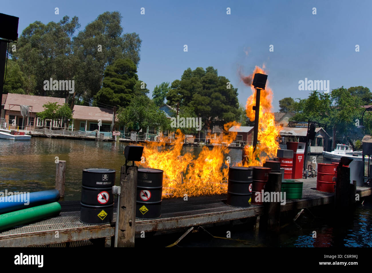 Mâchoires de requin, Universal Studios à Los Angeles, Californie, USA Banque D'Images
