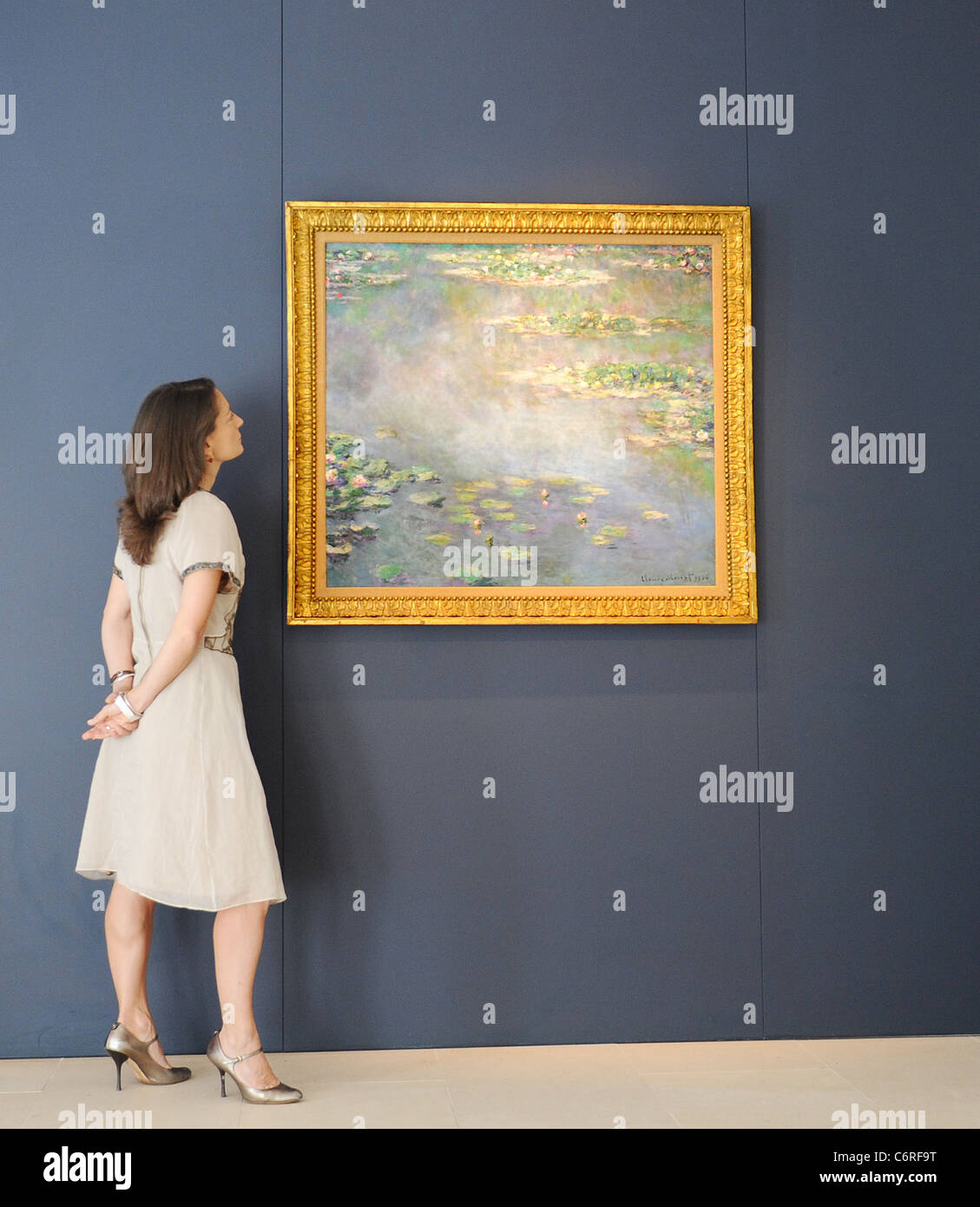 Bassin aux nymphéas de Claude Monet - 1906, évalués à 40 millions de livres d'Art Moderne et impressionniste Vente du soir le 23 juin 2010 - Communiqué Banque D'Images