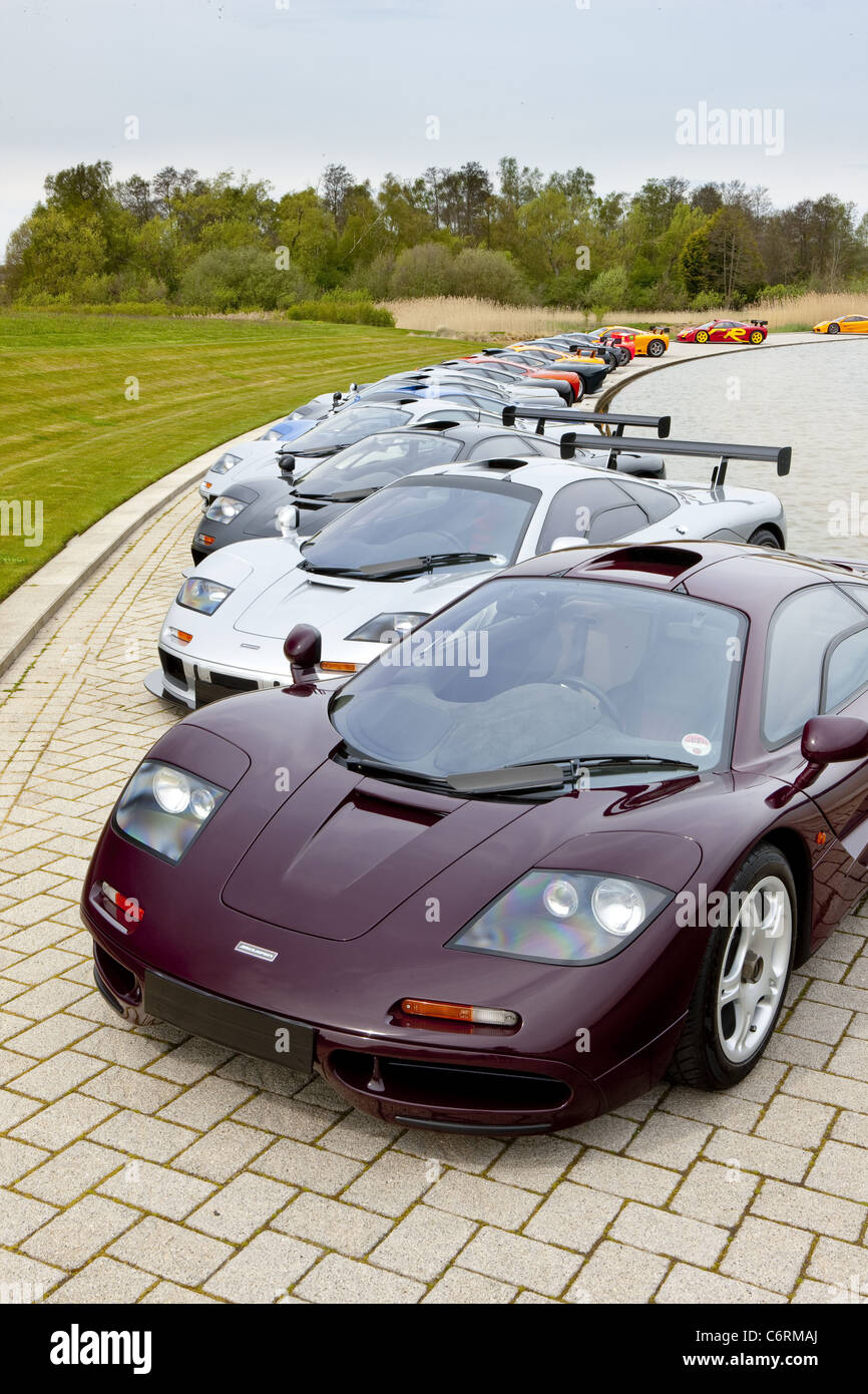 McLaren F1 célèbre la Grande 2-0 McLaren de F1 a 20 ans cette année (10) et de célébrer, McLaren a invité les propriétaires de Banque D'Images