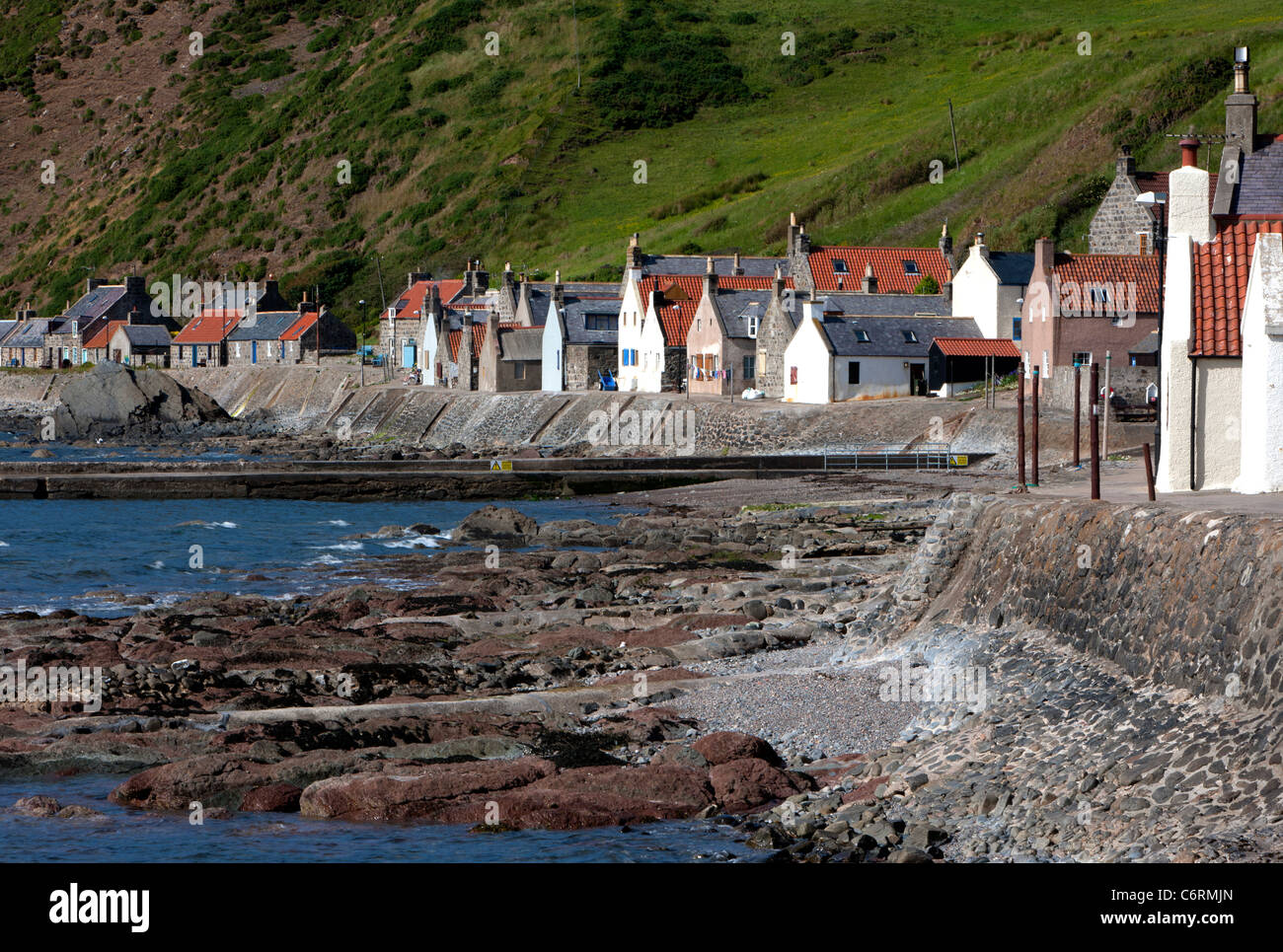 Pennan village de l'Aberdeenshire, au Nord Est de l'Écosse Banque D'Images