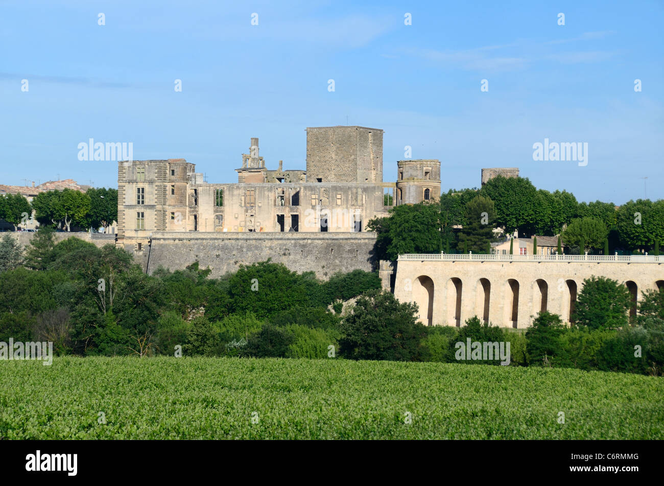 Château de la Tour d'Aigues en ruines de la Renaissance, Luberon, Provence, France Banque D'Images