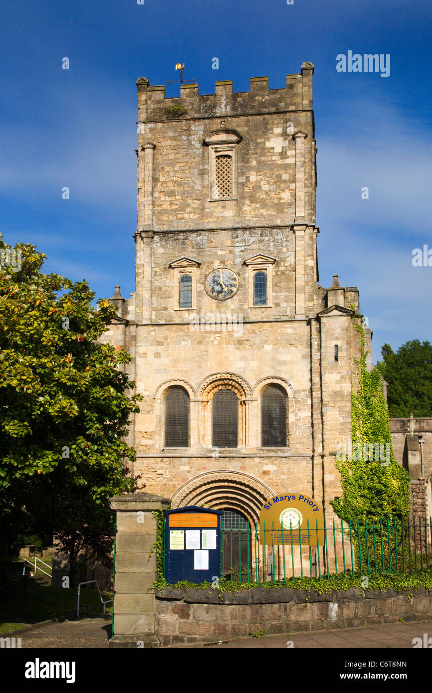 Église du prieuré de St Mary Monmouthshire Chepstow Wales Banque D'Images