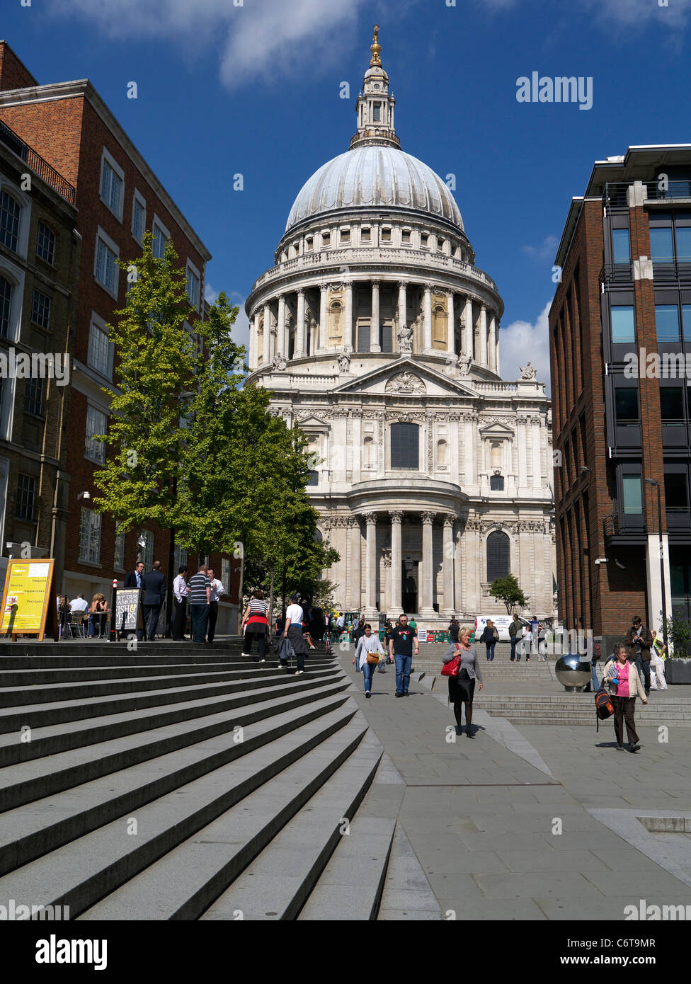 La Cathédrale St Paul à Londres Angleterre Royaume-uni. Banque D'Images