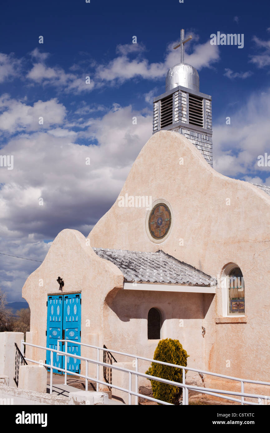 Église catholique de San Ysidro, Nouveau Mexique. Banque D'Images