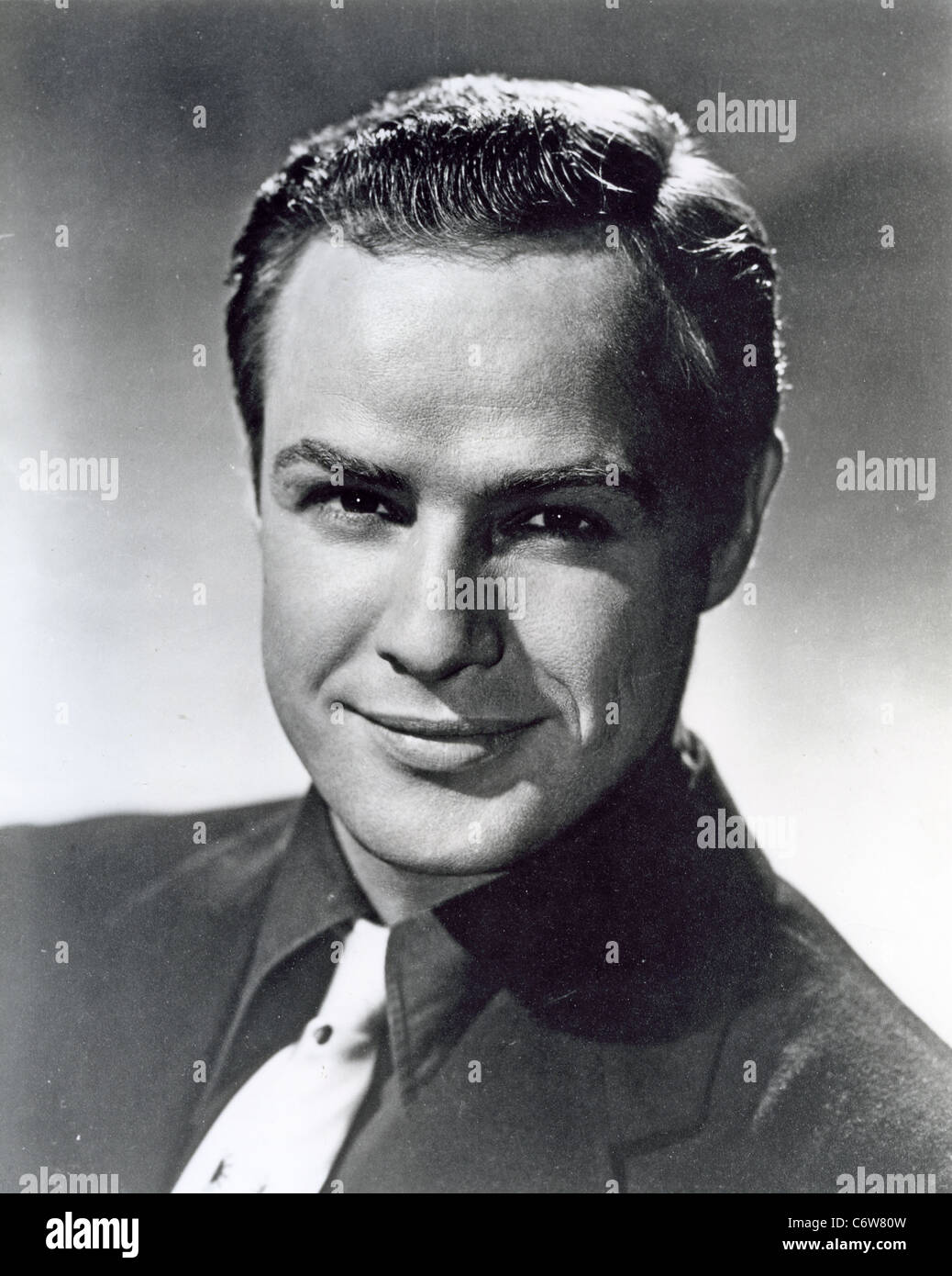 MARLON BRANDO acteur de film à propos de 1955 US Banque D'Images