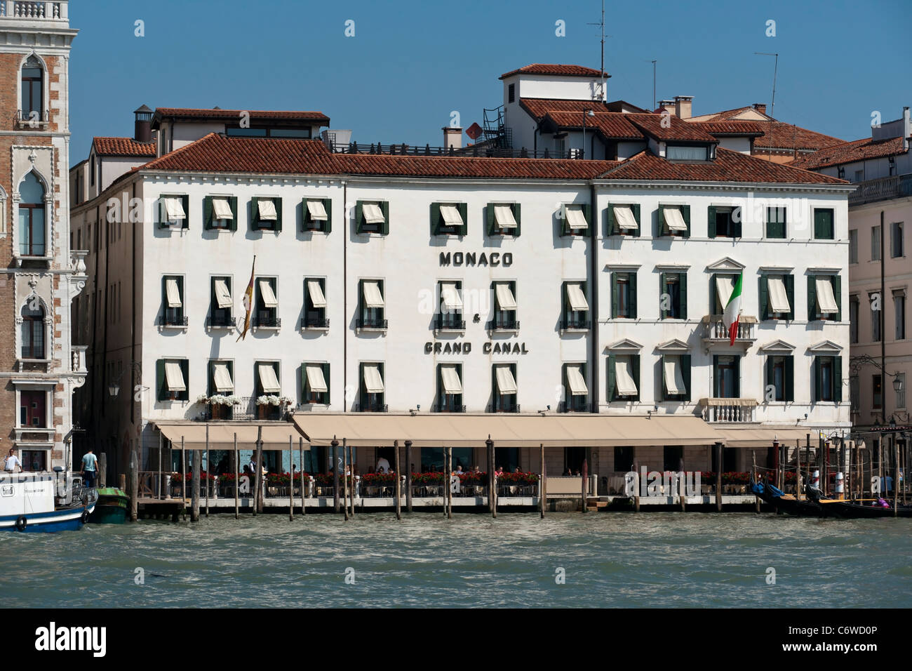 Hôtel Monaco et Grand Canal, Venise Banque D'Images