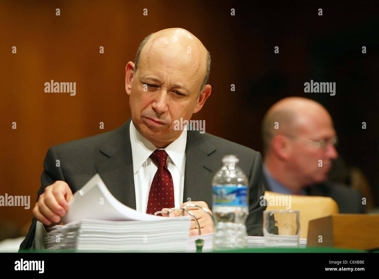 C Lloyd Blankfein Président et chef de la direction de The Goldman Sachs Group, Inc. au cours de la sécurité intérieure et d'un Sénat Banque D'Images
