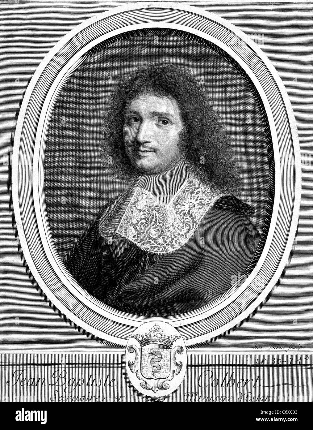 JEAN-BAPTISTE COLBERT (1619-1683) homme politique français et ministre des  Finances sous Louis XIV Photo Stock - Alamy