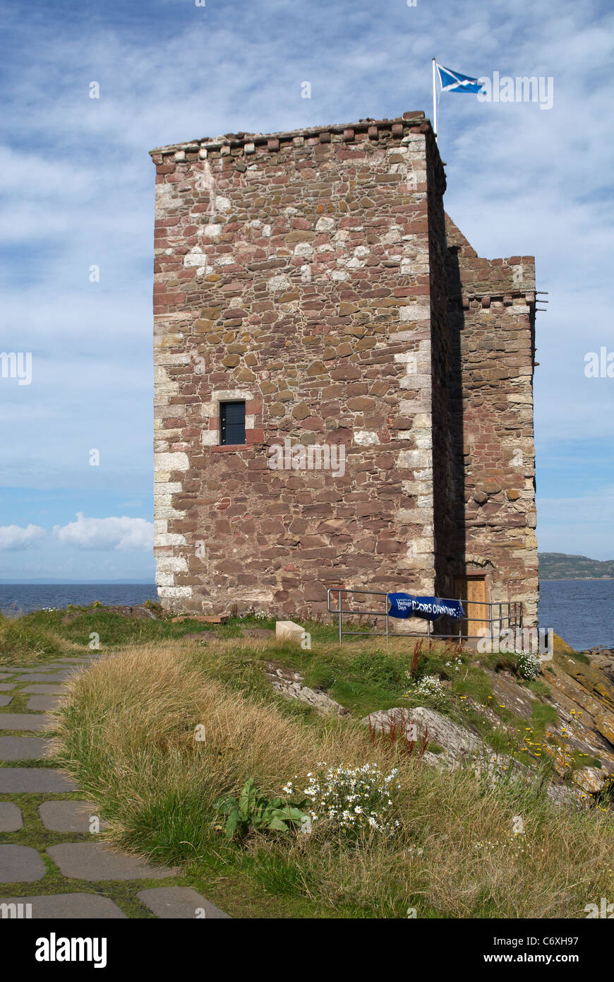 Château d'Portencross Banque D'Images