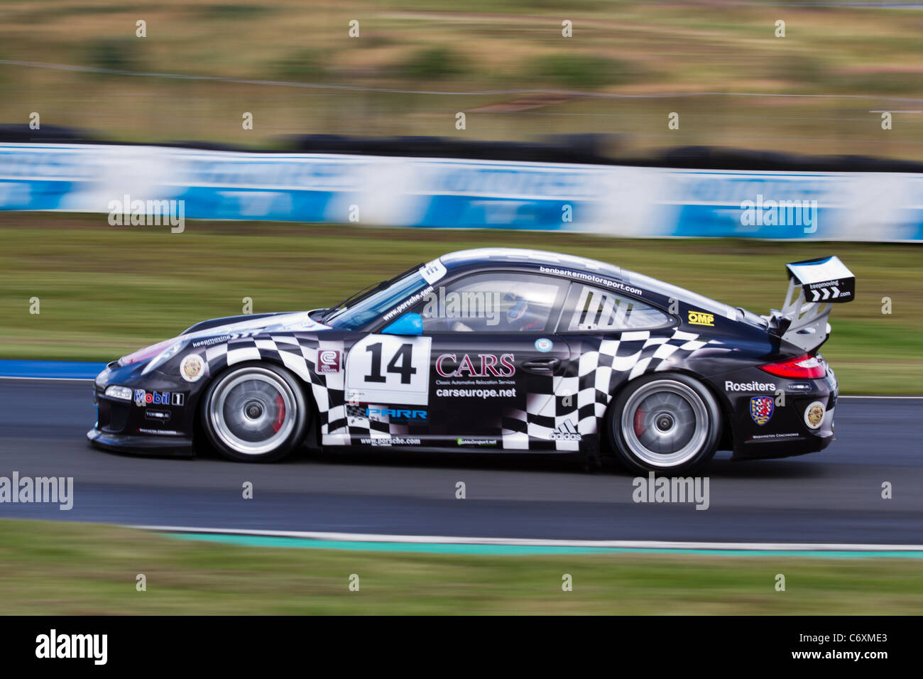 Porsche Carrera Cup go - le circuit de course de Knockhill - location 14 Ben Barker de Par Motorsport 3e septembre 2011. Banque D'Images