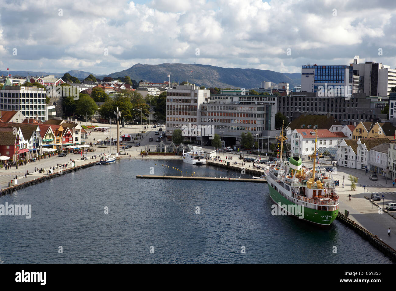 Le Port de Stavanger, Norvège Banque D'Images