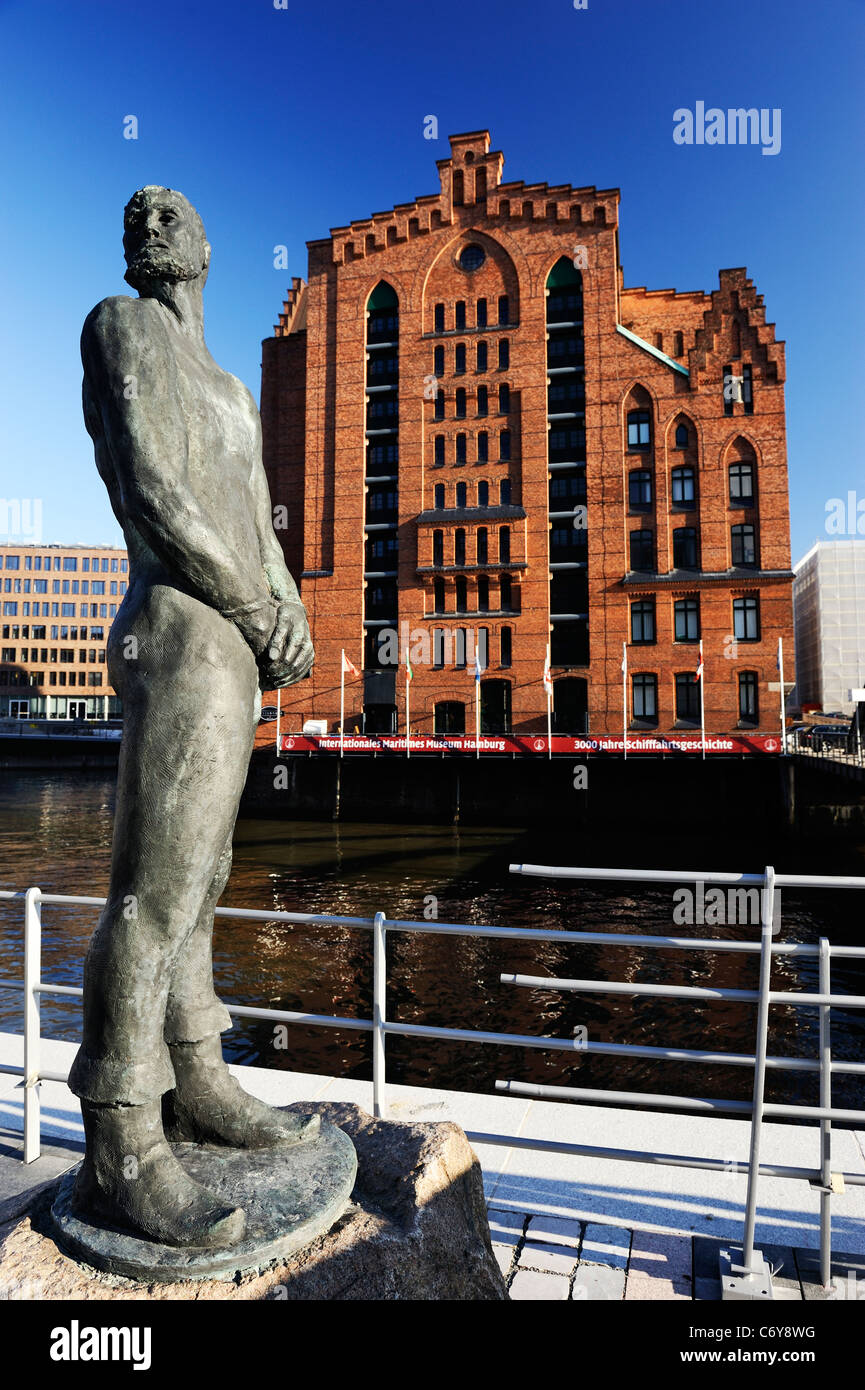 Pirates, Sculpture de pirate Banque D'Images