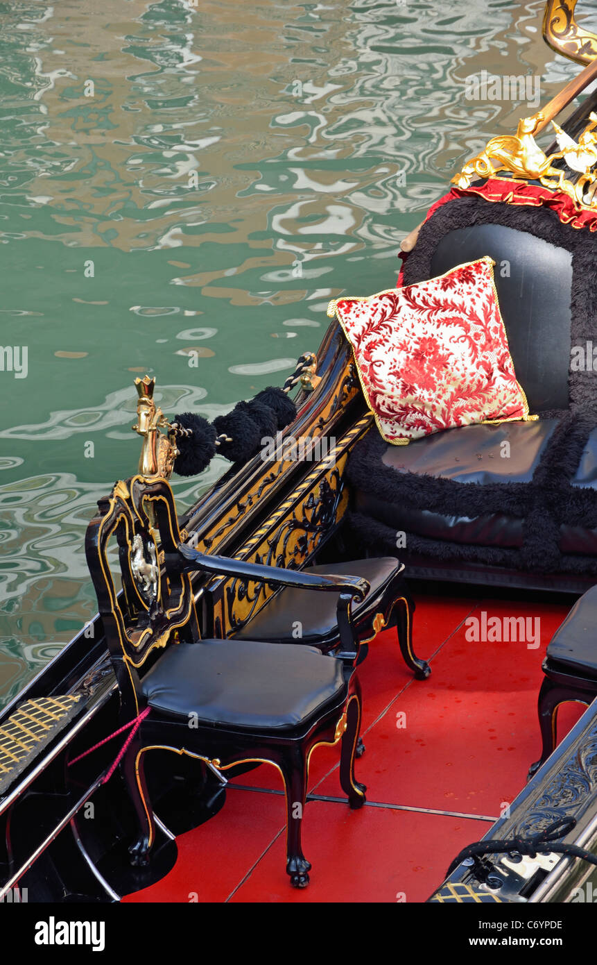 Gondola sur le canal, Venise, Italie Banque D'Images