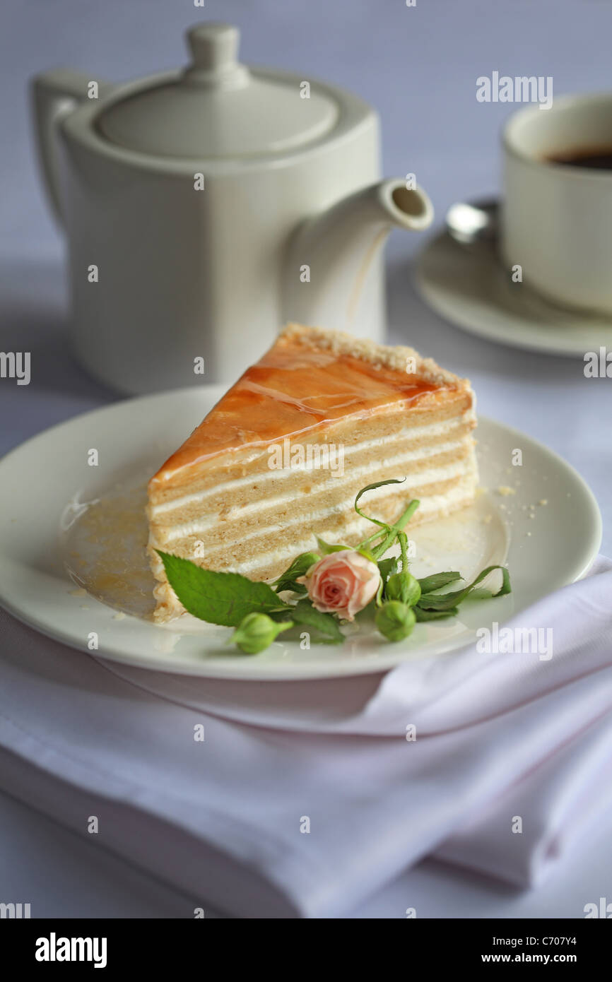 Fédération de gâteau au miel Banque D'Images