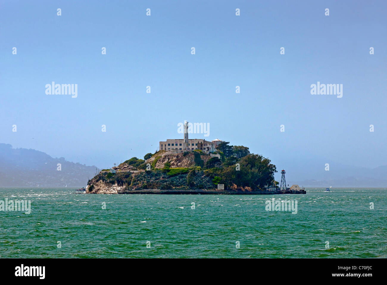 L'île d'Alcatraz à San Francisco, Californie, USA. JMH5219 Banque D'Images