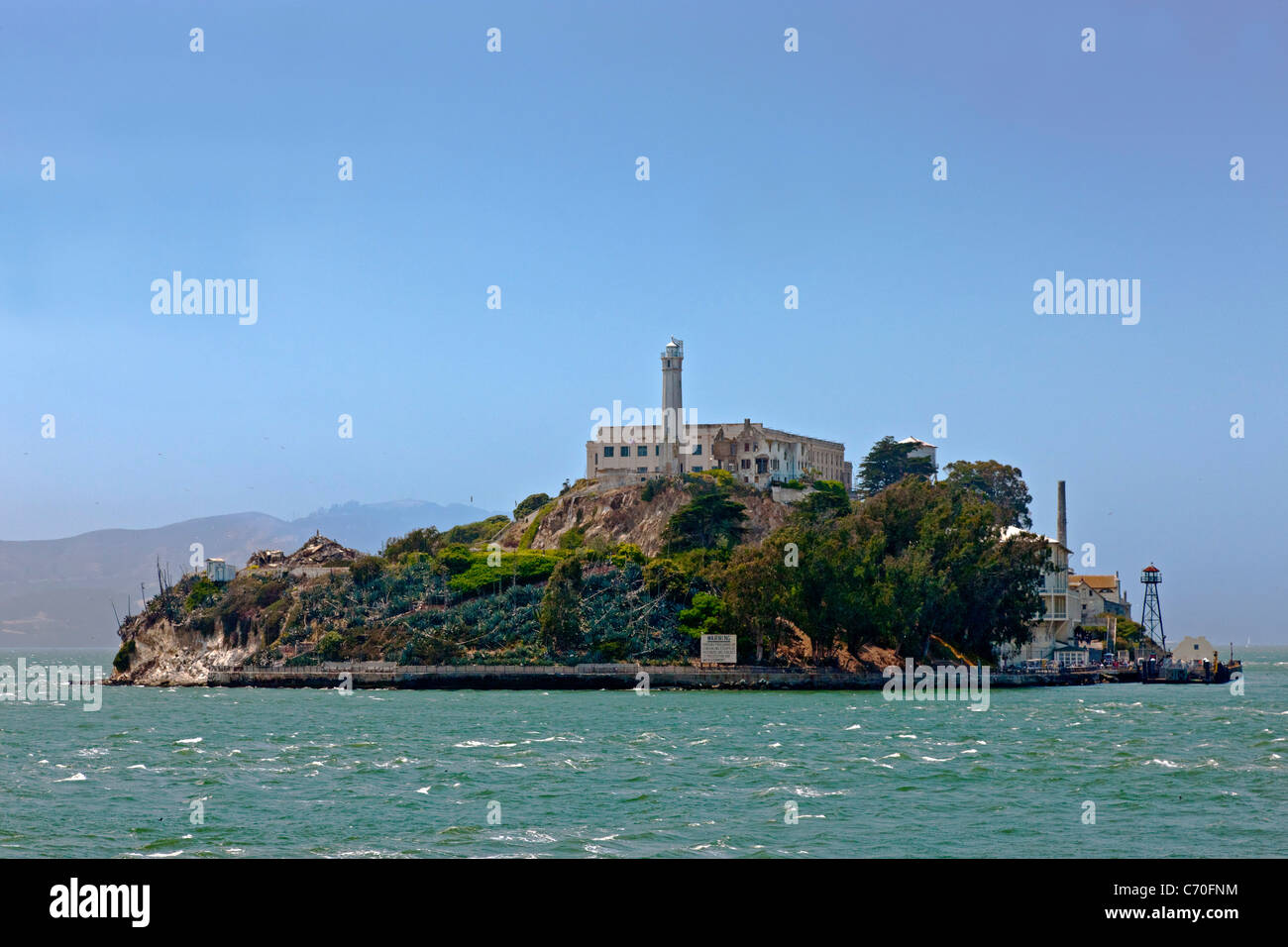 L'île d'Alcatraz à San Francisco, Californie, USA. JMH5220 Banque D'Images