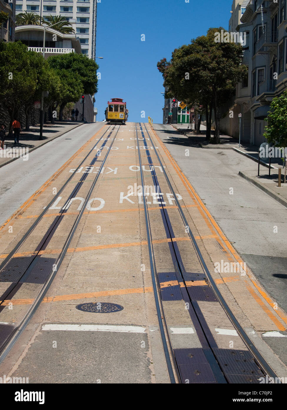 Cable Car à San Francisco, Californie Banque D'Images
