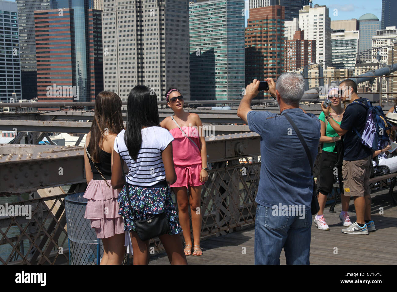En prenant des photos de voyage à New York Banque D'Images