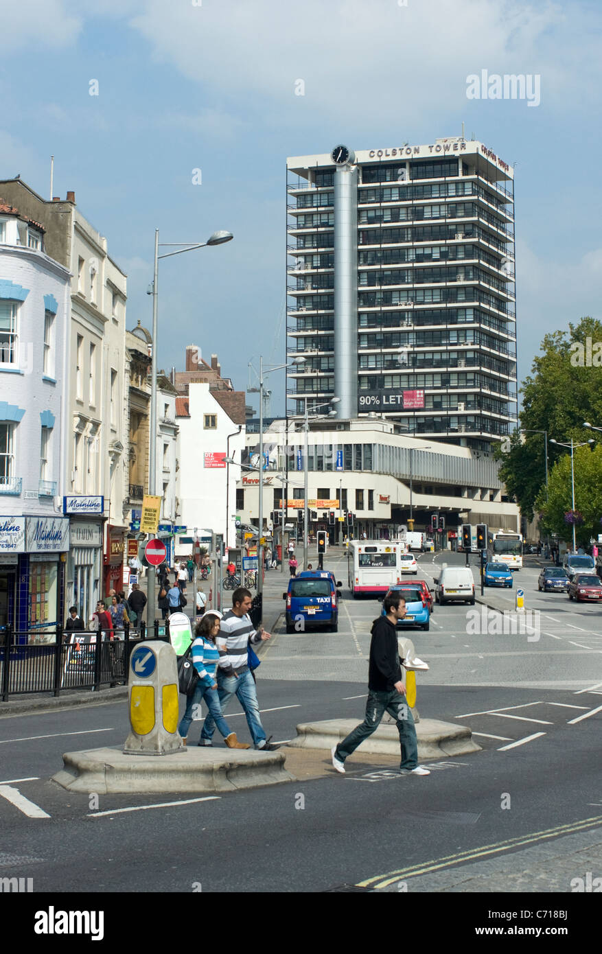 Colston Tower dans le centre-ville de Bristol Banque D'Images