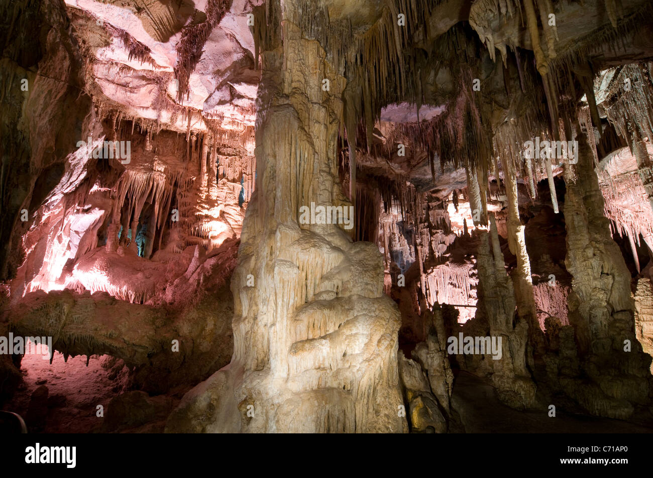 Les grottes Lehman dans le Parc National du Grand Bassin, NV. Banque D'Images