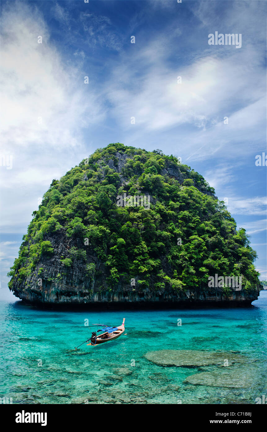 Ko Phi Phi islands Thaïlande Banque D'Images