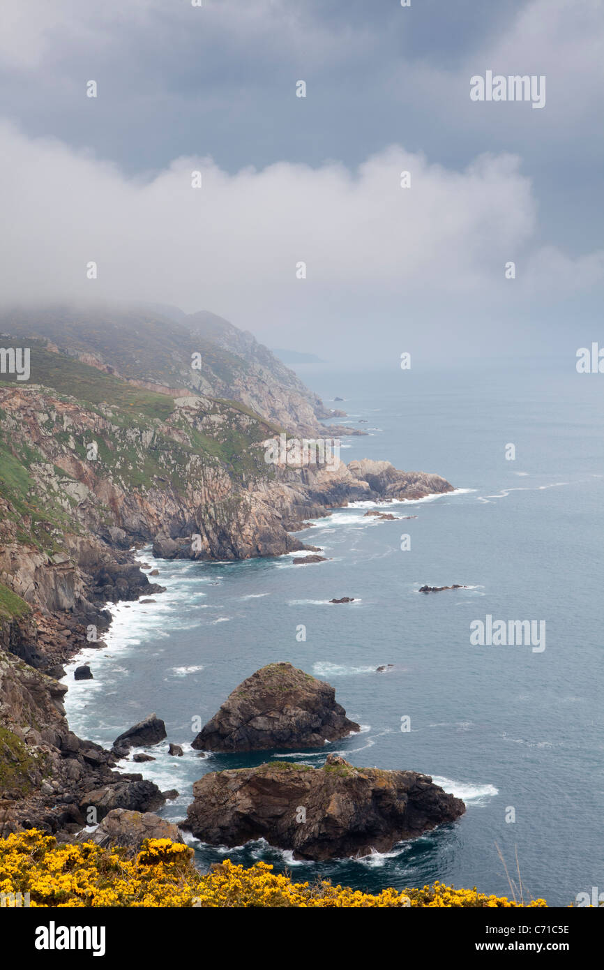 Cap de l'Estaca de Bares, Lugo, Galice, Espagne Banque D'Images