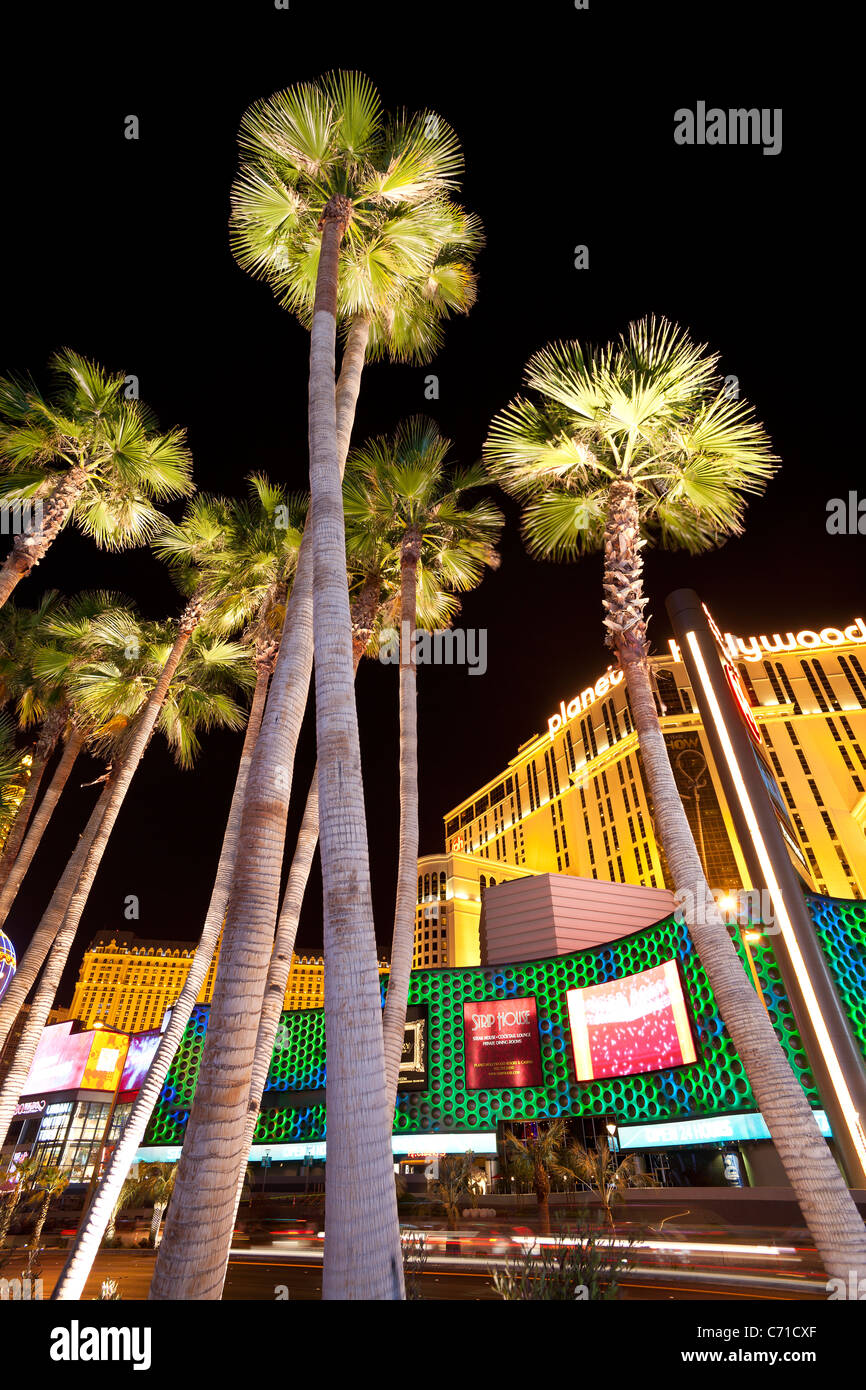 États-unis d'Amérique, Nevada, Las Vegas, hôtels et casinos le long du Strip Banque D'Images