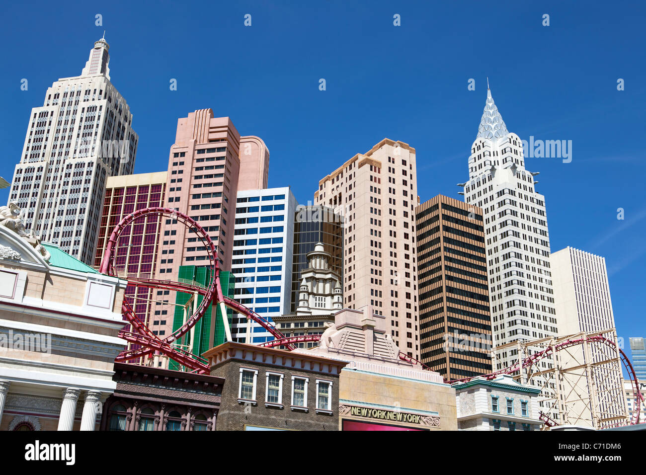 États-unis d'Amérique, Nevada, Las Vegas, hôtels et casinos le long du Strip Banque D'Images