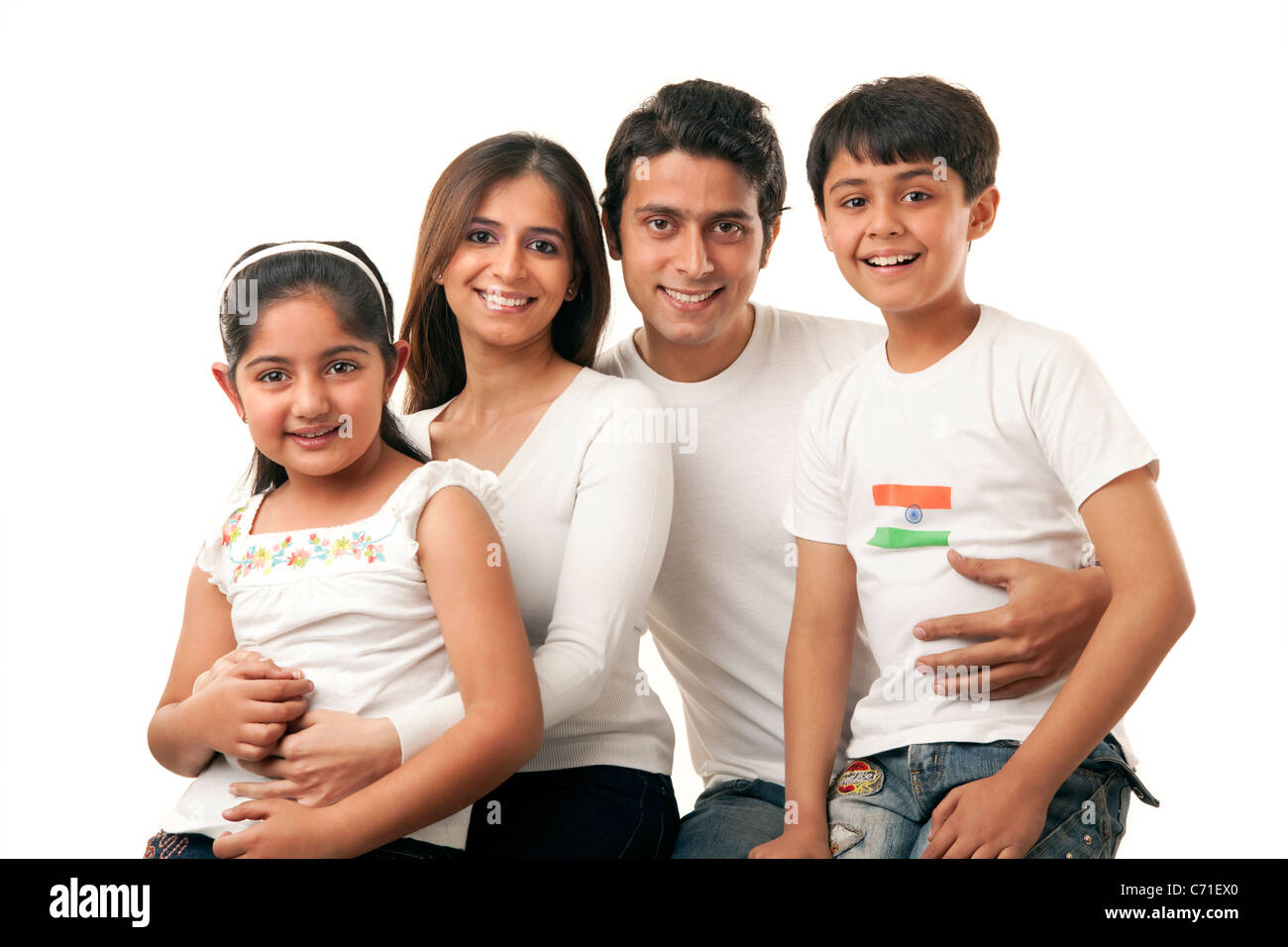 Portrait d'une famille Banque D'Images