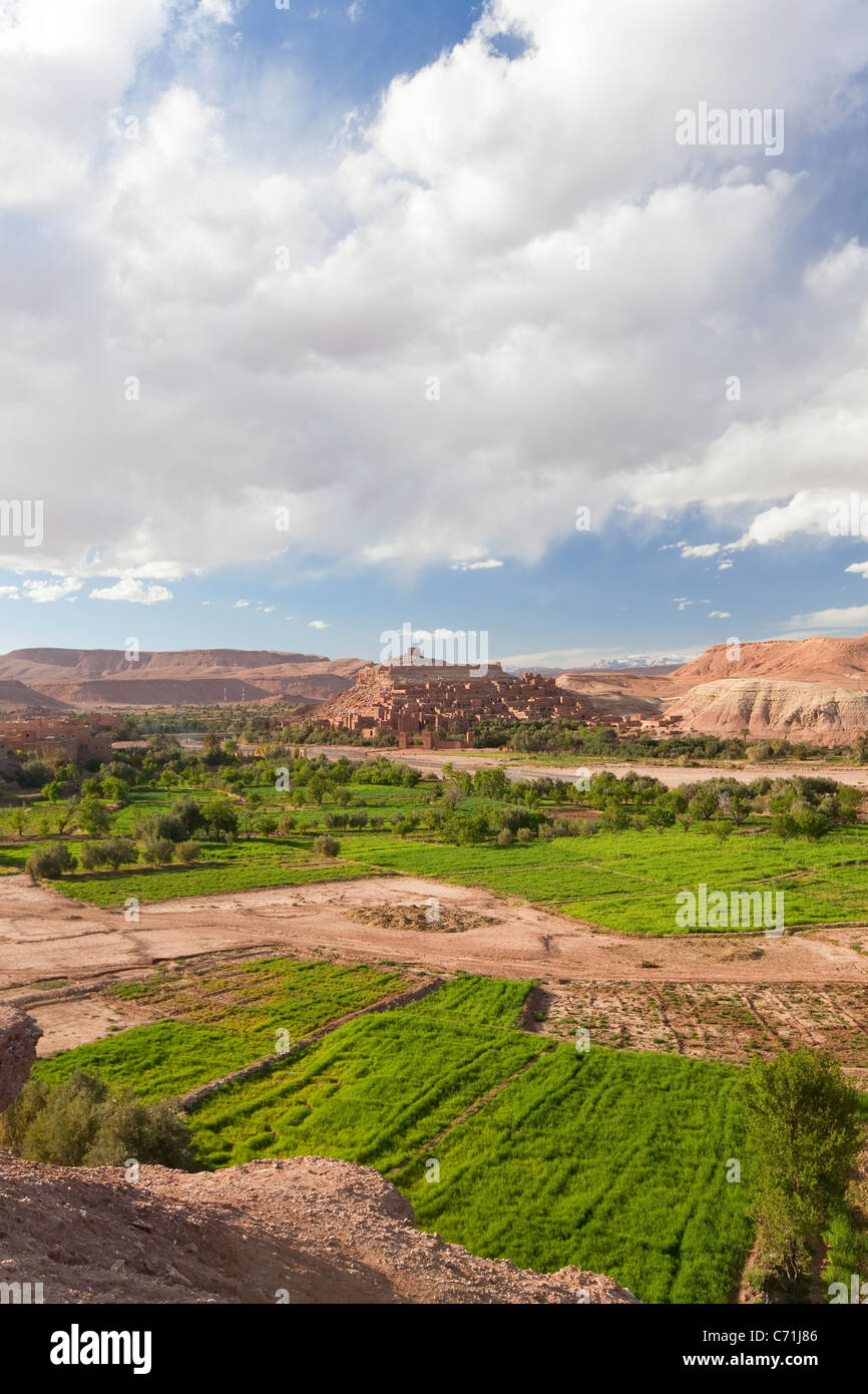 Ait Benhaddou, Atlas, Maroc, Afrique du Nord Banque D'Images