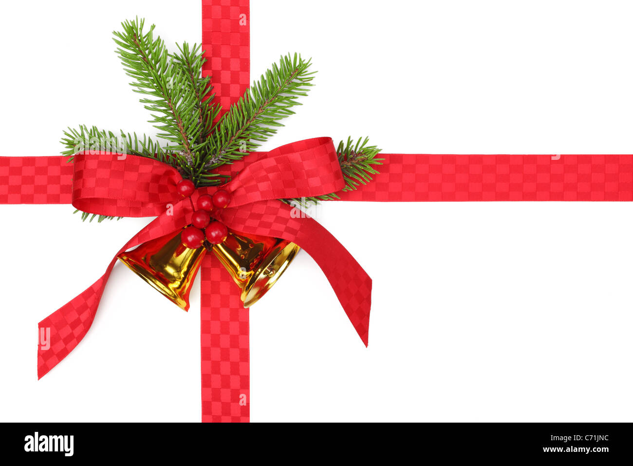 Sapin de Noël avec des branches Banque D'Images