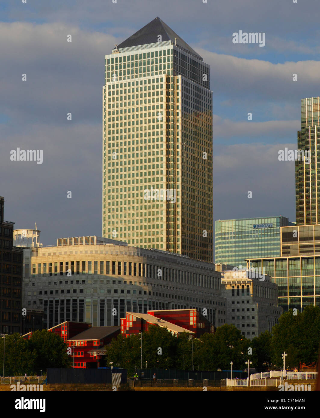 Canary Wharf Tower, Isle of Dogs, East London, England, UK, FR Banque D'Images