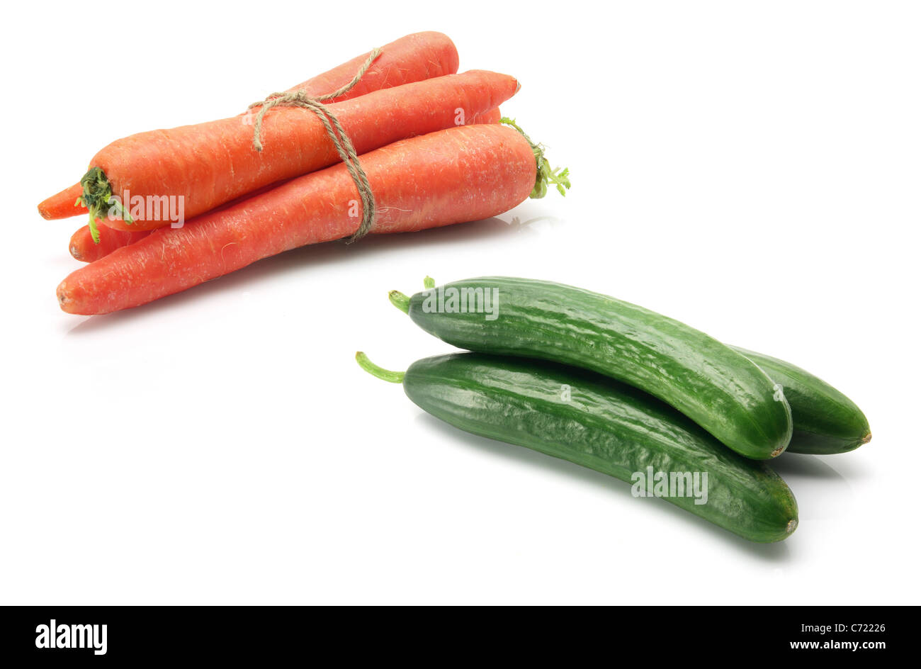 Les carottes et les Concombres libanais Banque D'Images