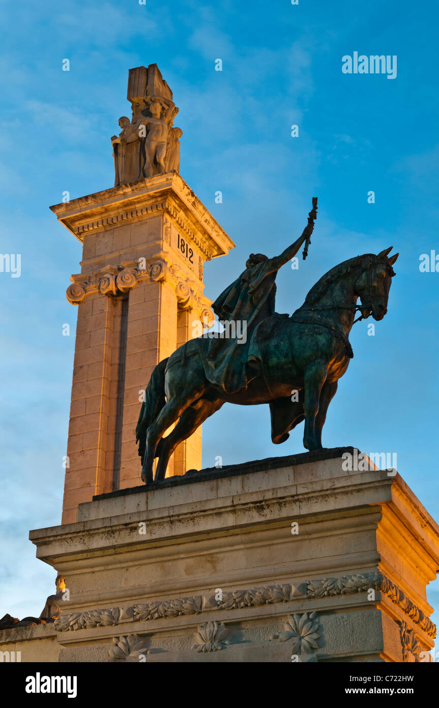 Plaza de Espana Cadiz Espagne Banque D'Images