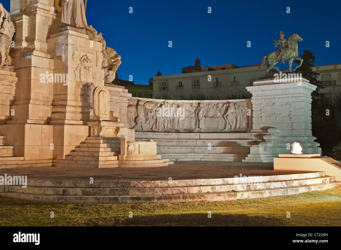 Plaza de Espana Cadiz Espagne Banque D'Images