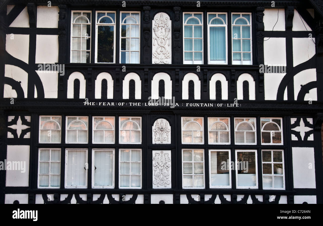 La crainte de l'Éternel est une fontaine de vie - Chester, Royaume-Uni Banque D'Images