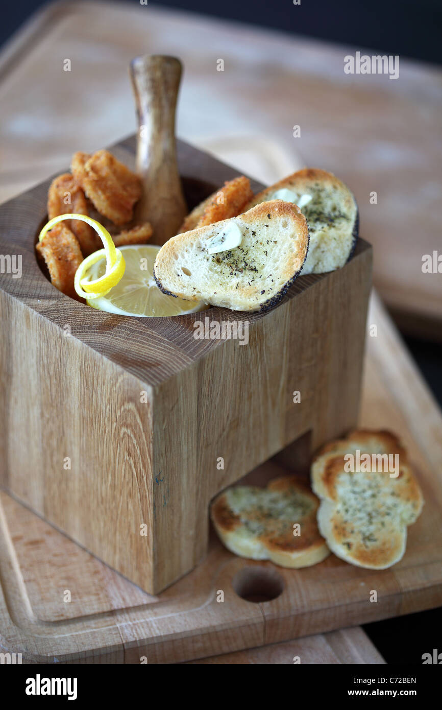 Apéritif de fruits de mer Banque D'Images