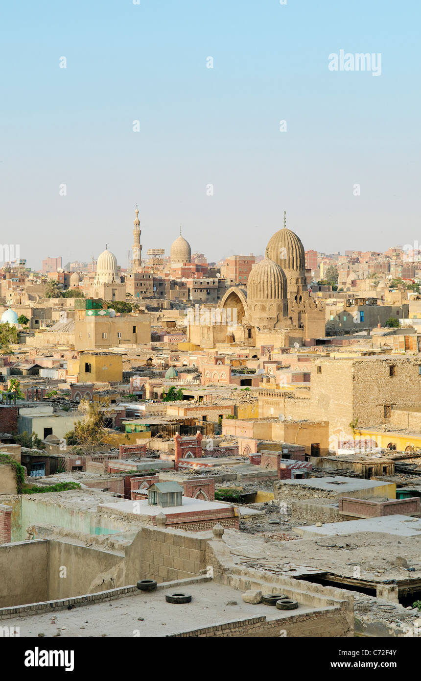 Vue sur la vieille ville du Caire en Egypte Banque D'Images