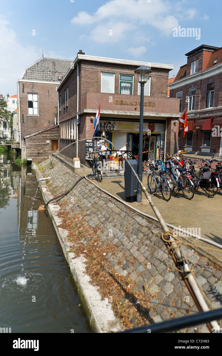 Ancien poste de pompiers à Gorinchem, Pays-Bas Banque D'Images