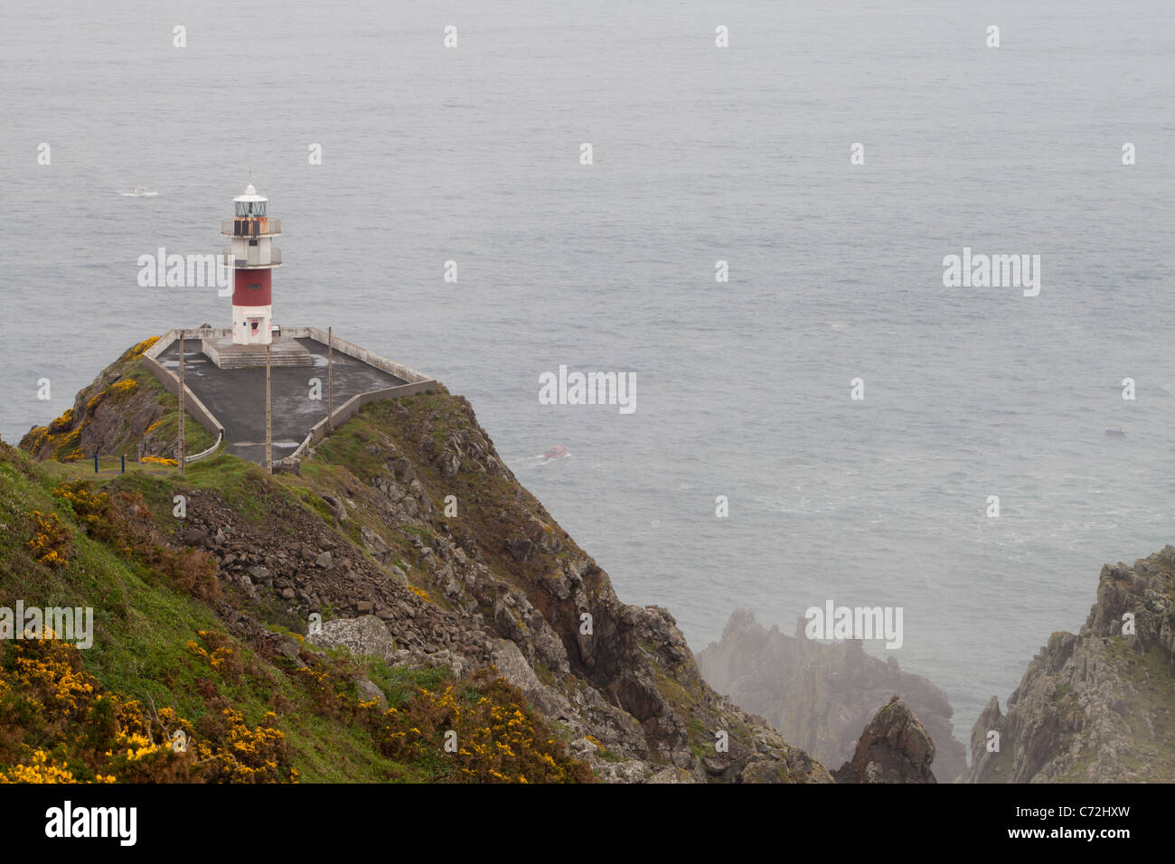 Phare du cap Ortegal - Cabo Ortegal -, La Corogne, Galice, Espagne Banque D'Images