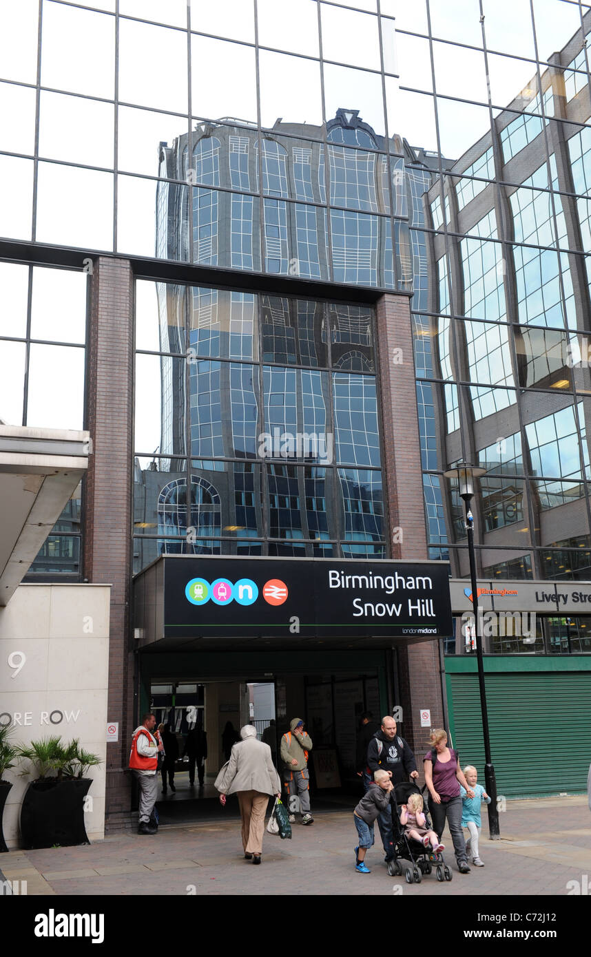 Birmingham Snow Hill railway station West Midlands UK Angleterre entrée Banque D'Images