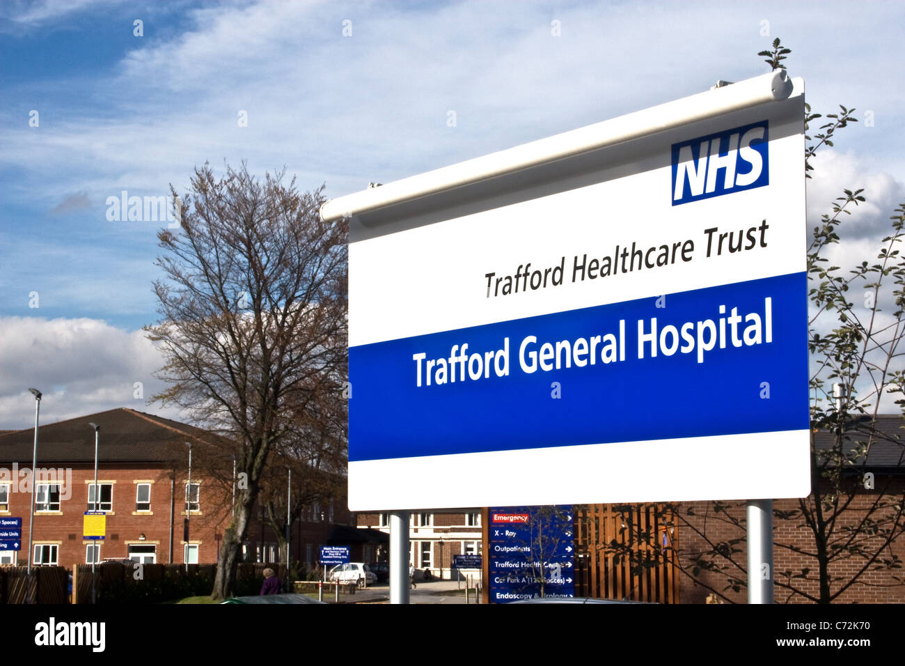 L'Hôpital général de Trafford (anciennement Park Hospital), Davyhulme, Trafford, Greater Manchester, Angleterre, RU Banque D'Images