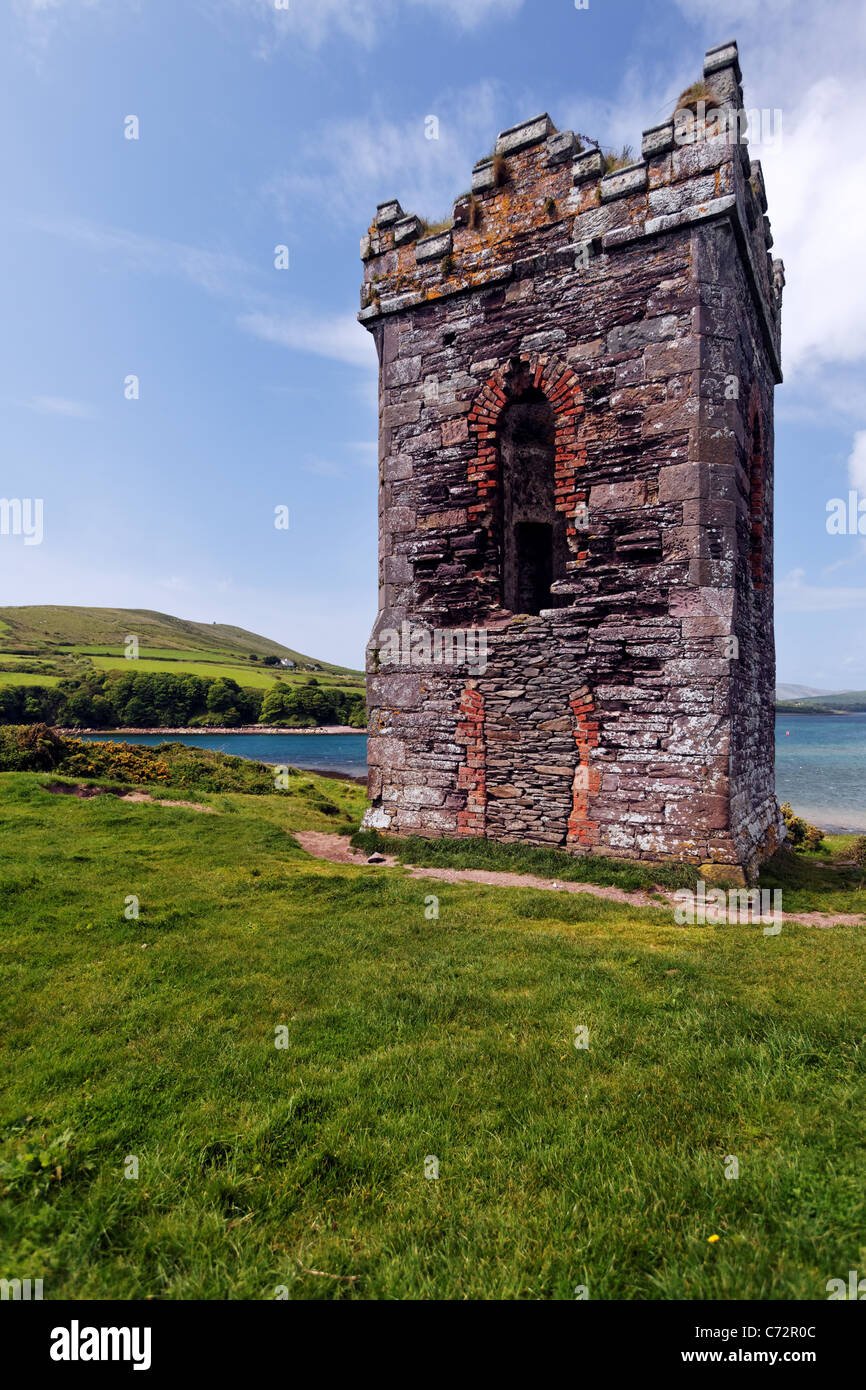 Hussey's Folly et le port de Dingle, le Dingle (An Daingean), Péninsule de Dingle, comté de Kerry, Irlande Banque D'Images