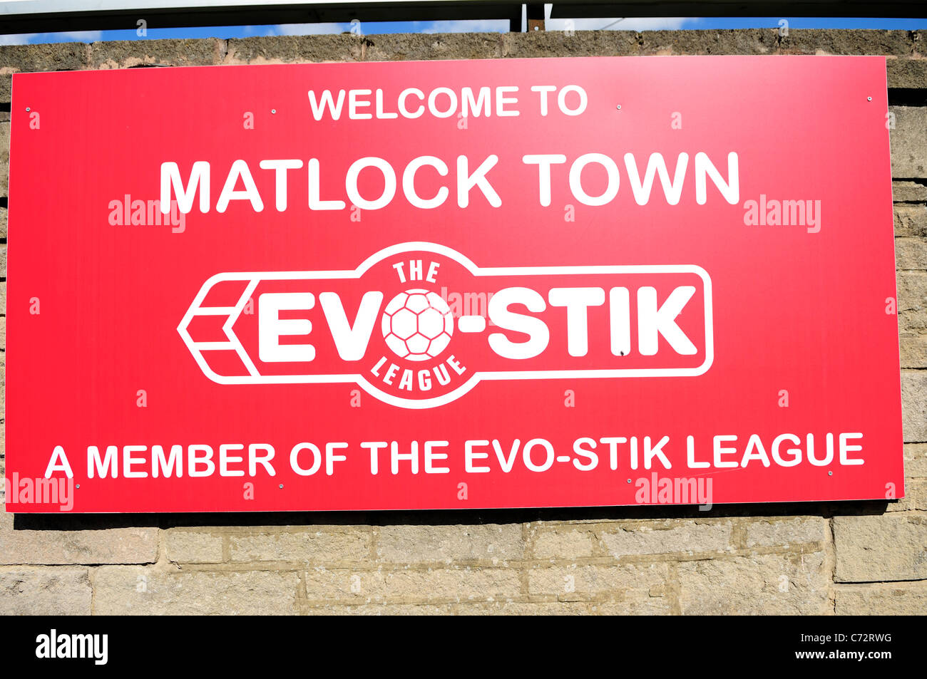 Matlock Town Football Club.Causeway Lane. Banque D'Images