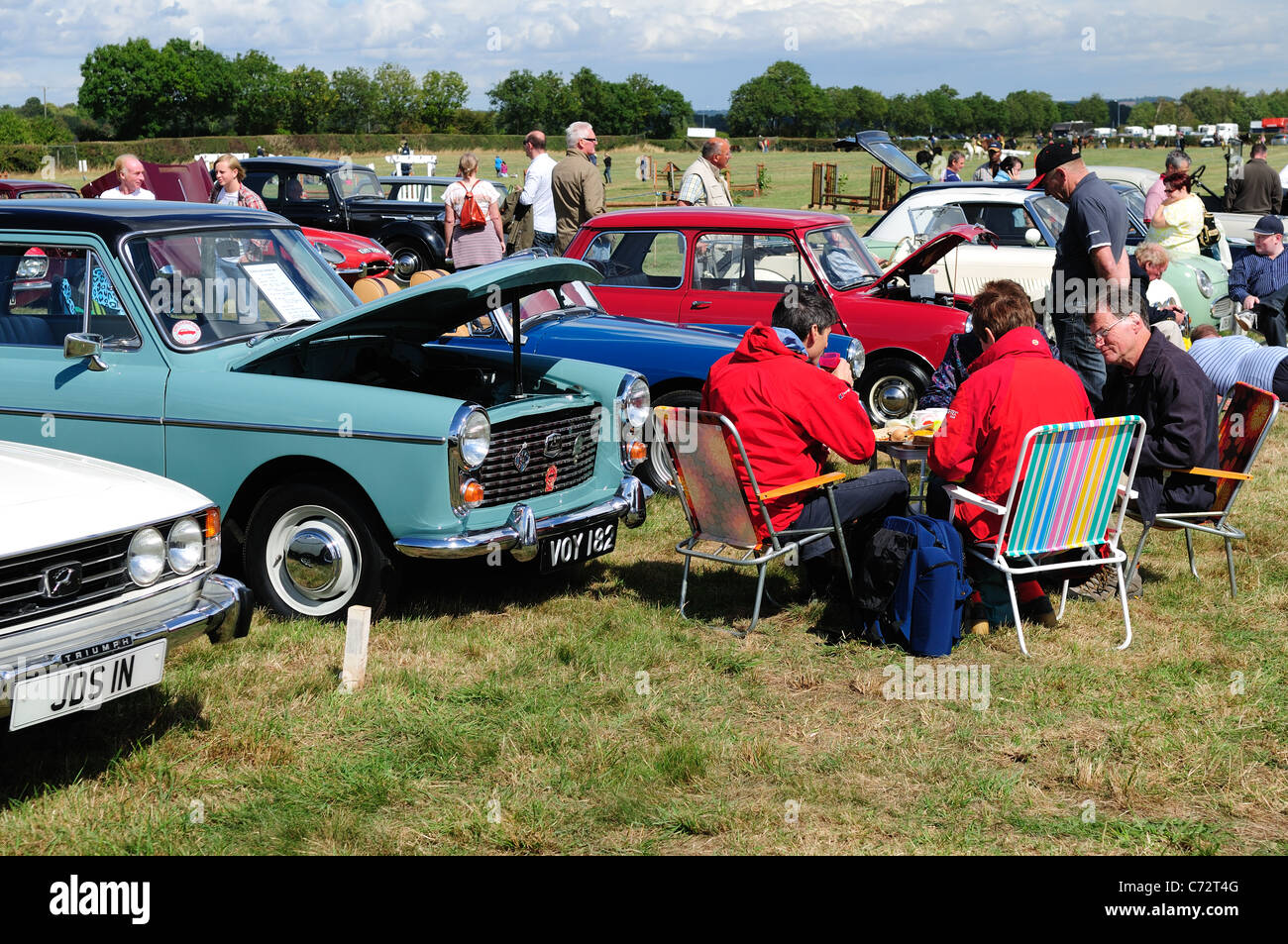 Salon de l'Agriculture et Moorgreen Vintage Car Show. Banque D'Images