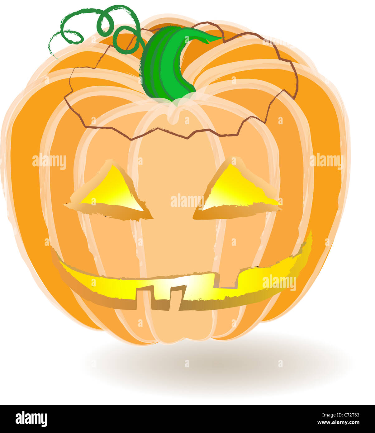 Illustration éclatante d'un jack-o-lantern Banque D'Images